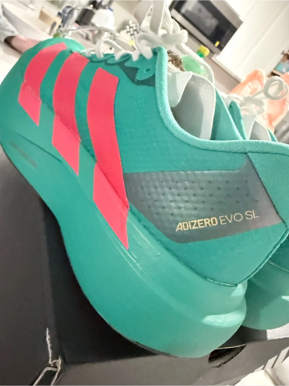 Adidas Adizero Evo SL WOVE Lightweight Running Sneakers SIZE 7women